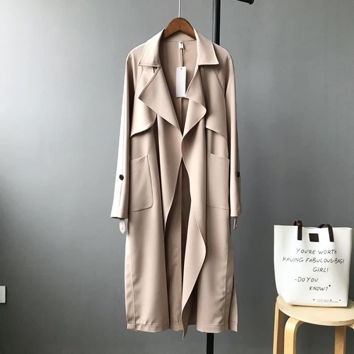 Manteau Veste coupe vent l g re pour femme long coupe vent au