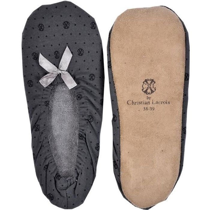 Pantoufles Femme CHRISTIAN LACROIX Confort Premium Gris