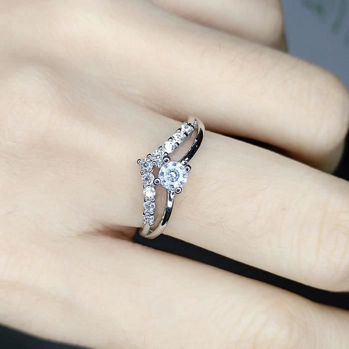 Bague ouverte Set Bague Bijoux Cadeaux pour Femmes Filles Reglable