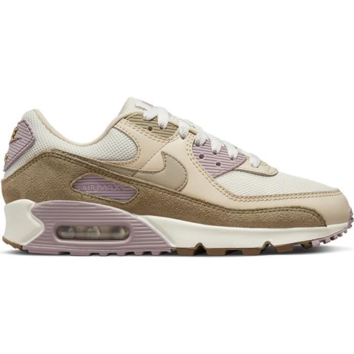 Chaussures NIKE Air Max 90 Creme-Beige - Femme/Adulte Beige Cdiscount Chaussures