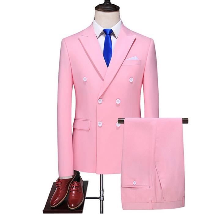 Veste costume hotsell rose homme