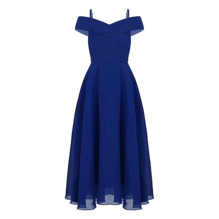 Robe fille bleu roi best sale