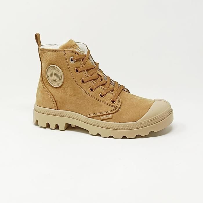 Palladium cuir marron femme sales
