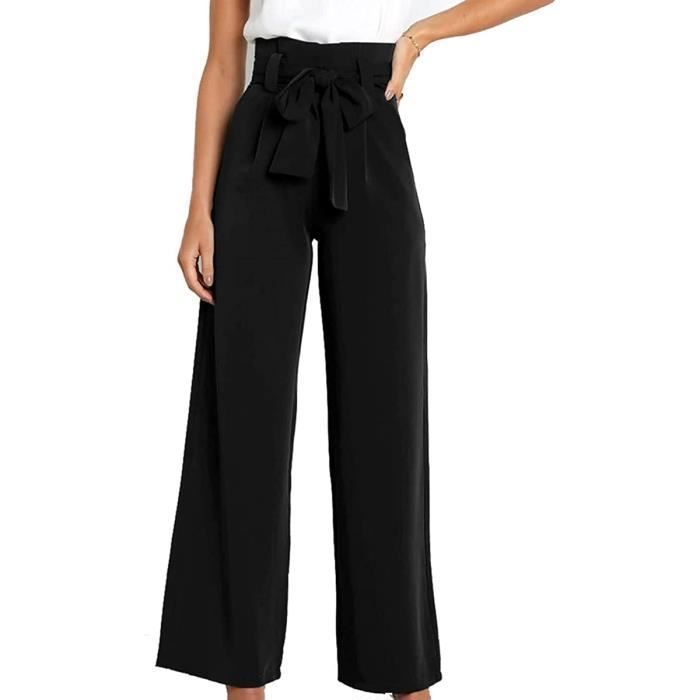 Femme Tailleurs Pantalon Fluide Pantalon Taille Haute Commuter