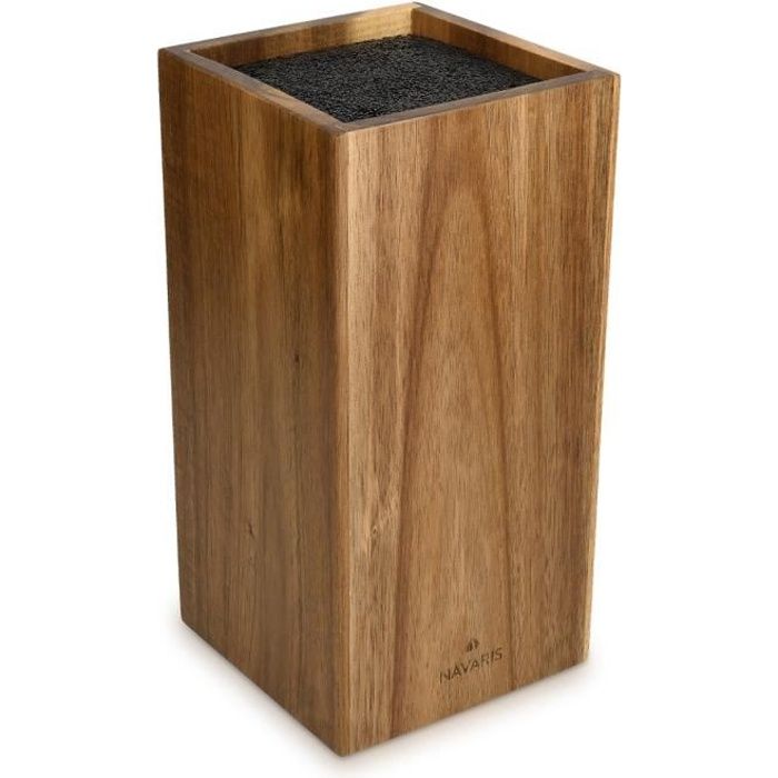 Navaris Porte Couteaux En Bois Bloc De Rangement à Couteau