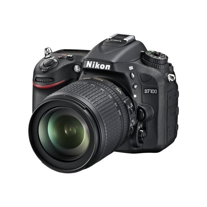Nikon D7100 Appareil photo numérique Reflex 24.1 MP APS C 11.1x zoom optique AF DX 18 200mm VR II lens