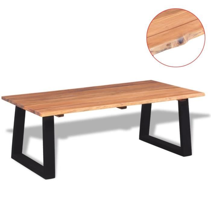 Table Basse Bois D Acacia Massif Table Basse Scandinave 110 X 60 X
