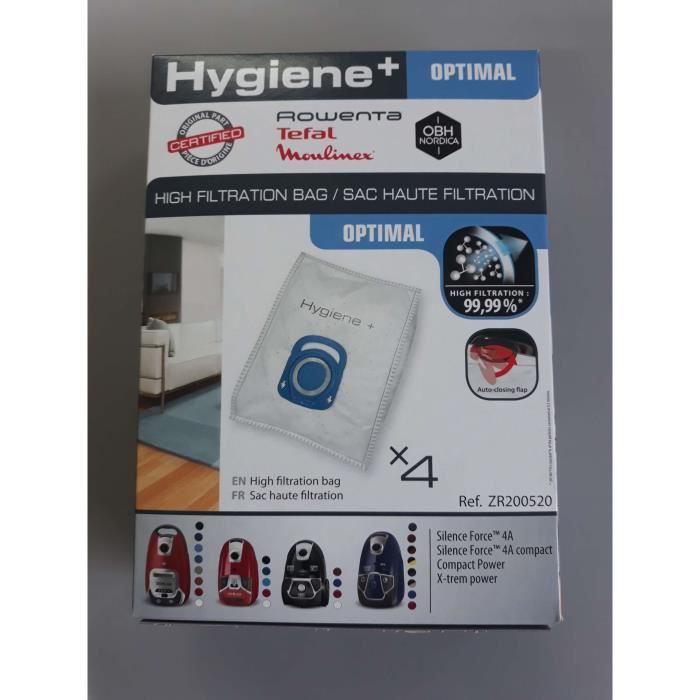 Sac aspirateur Hygiene+ ZR200520, Accessoire origine Rowenta