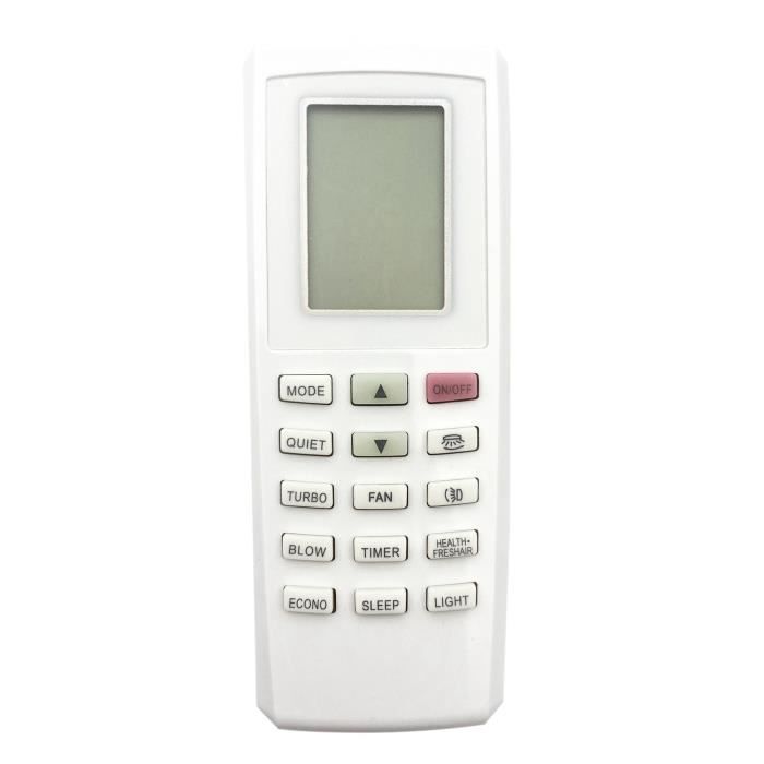 Télécommande De Rechange KD06ES - Compatible Avec Appareils KM05E, KD05D, KM09A, KM09D, KM09E, KM09G - Blanche - 10
