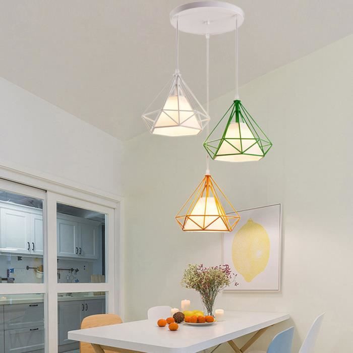 Lampada a sospensione industriale oro 3 luci - Flor