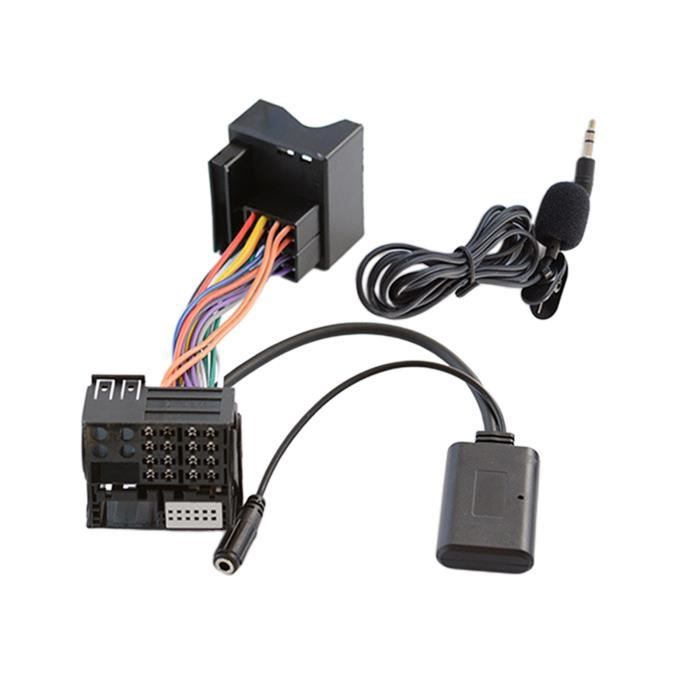 Adaptateur de Câble Auxiliaire Bluetooth Audio de Voiture avec Kit de  Microphone pour E60 E63 E90 LOVIVER - Cdiscount Informatique