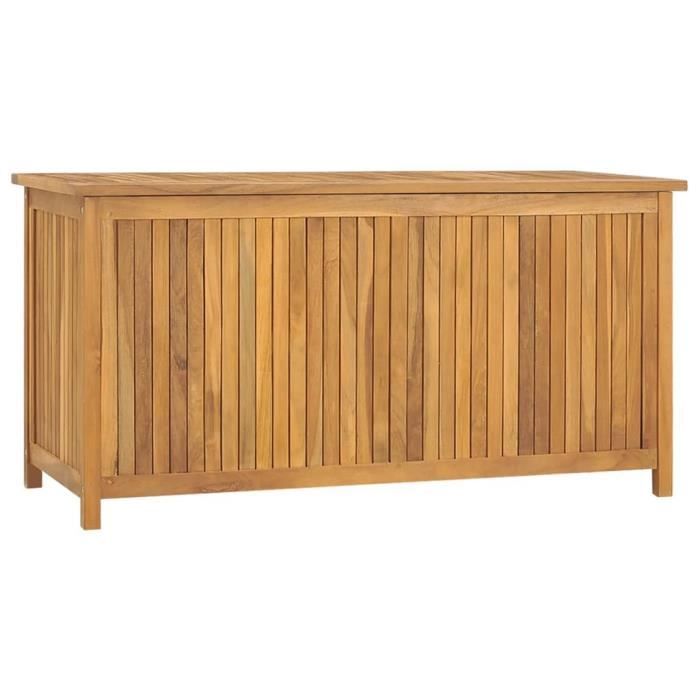 VidaXL Boîte de jardin 114x50x58 cm Bois massif de teck