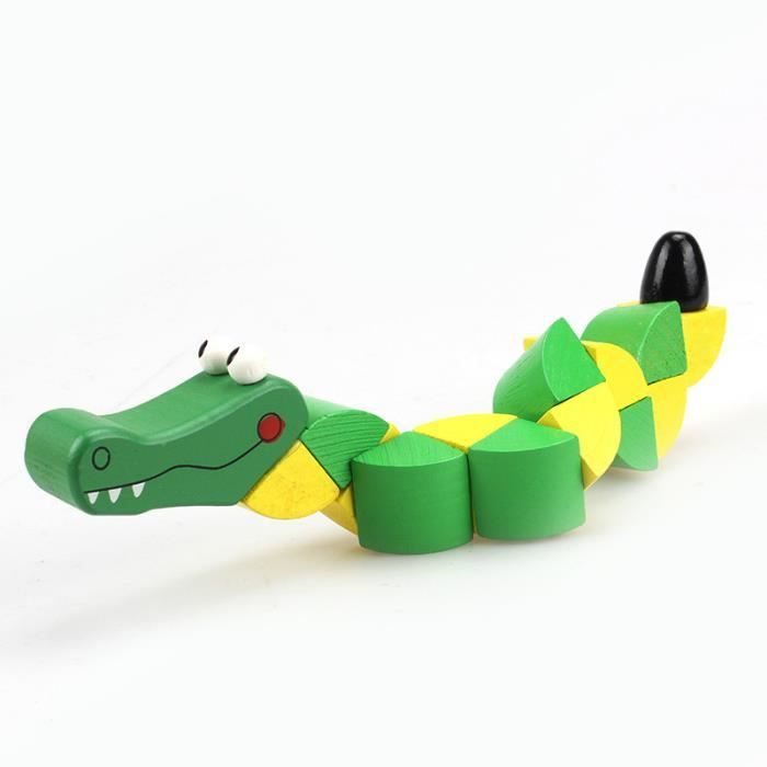 Crocodile - Jeu à pousser - Matériel Montessori