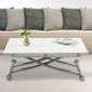 Jeffordoutlet Table Basse Pliable Multifonction Rectangulaire