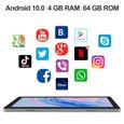 BRILLAR Tablette Tactile 10 Pouces-4 Go RAM-64 Go ROM-Android 10-1