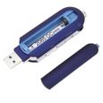Lecteur de musique numérique MP3 USB Prise en charge de l'écran LCD Carte mémoire 32 Go Radio FM son baladeur Bleu - SURENHAP-1