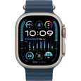 Apple Watch Ultra 2 GPS + Cellular- 49mm - Boîtier Titanium - Bracelet Blue Ocean Band-1