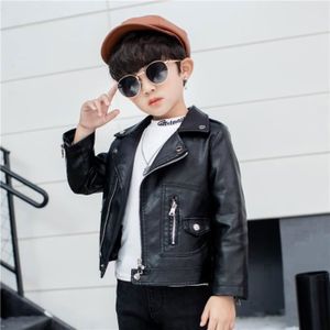 Blouson Simili Cuir Enfant - Veste Motard Garçon Fille - PU Cuir