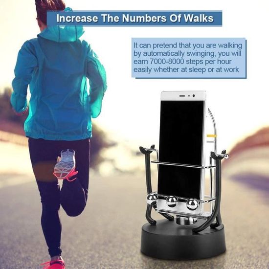 Uennm Podomètre à Clip - Podomètre 3D - Compteur De Pas - Sans Application Et Té