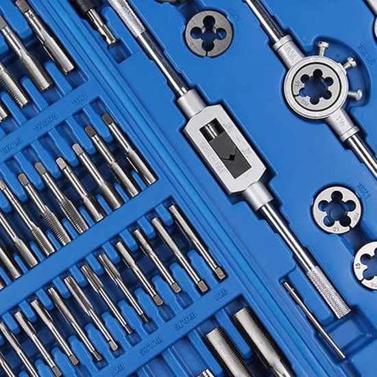 Forets Et Tarauds HSS, 6pcs Filetage Métrique M3-M10 Forets Et Tarauds HSS Revêtus De Titane Tige Hexagonale 1/4 ", Taraud En Acier à Grande Vitesse Élimination Des Erreurs Artificielles, Plus Précis