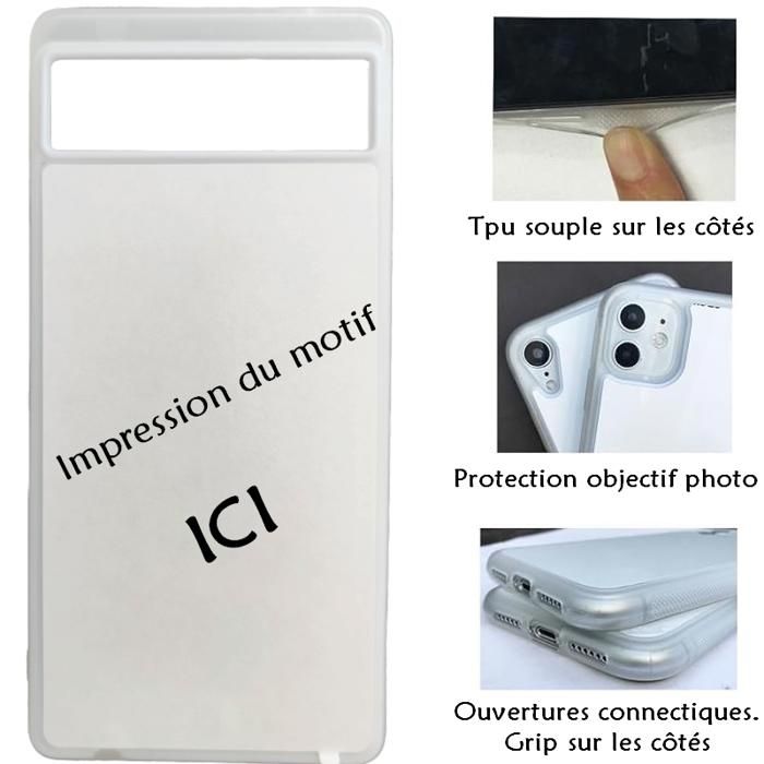 Coque Hydrogel Fleur Rose Et Noire Pour Google Pixel 6A - Neuve, Marque Taperso