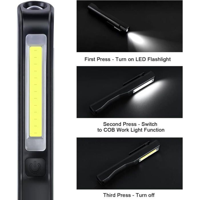 Lampe De Travail Rechargeable Puissante, Baladeuse LED Lampe Atelier Avec Base Magnetique Lampe Torche Avec Ipx6 Etanche 7 Modes Lampe Mecanicien Pour Durgence Garage Et Camping Rouge 75175840