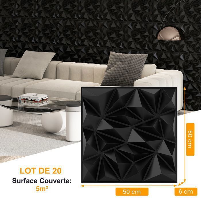 Panneau muraux Bois Hexagonaux : Décor Mosaïque Bois