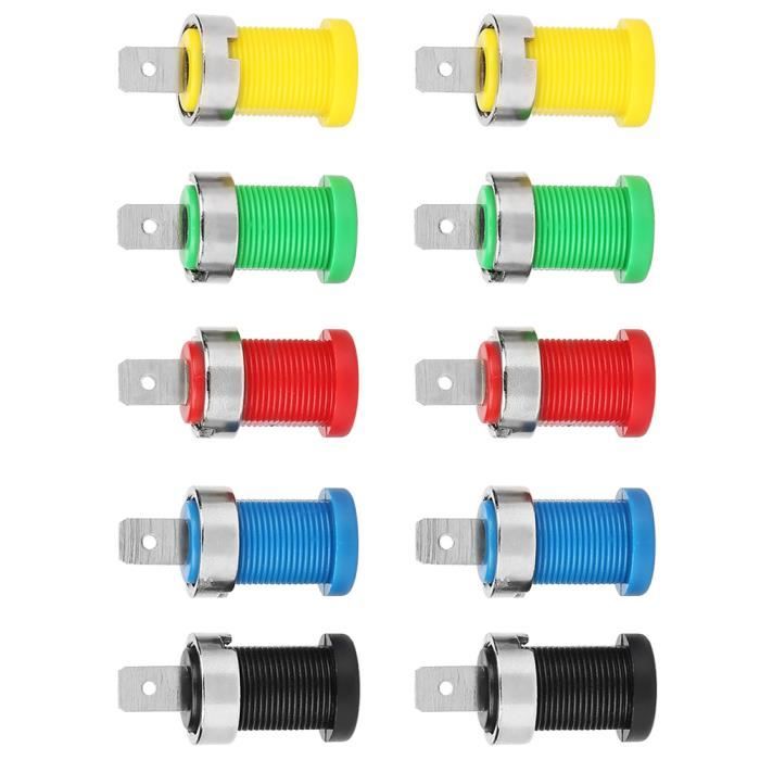 RiToEasysports Prise De Balle Dissipateur Thermique – Connecteurs Banane 4mm Pour RC 1/10 – Alliage Aluminium/Cuivre – Lot De 2