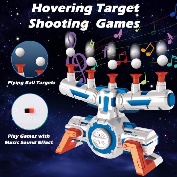 Pistolet Nerf Avec Cibles Flottantes - Jeu De Tir Pour Enfants, 9 Cibles, Balles En Mousse, 6 Ans Et +
