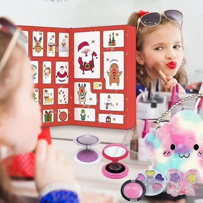 Huiya Calendrier De LAvent de Nol Maquillage Enfant Jouet Fille