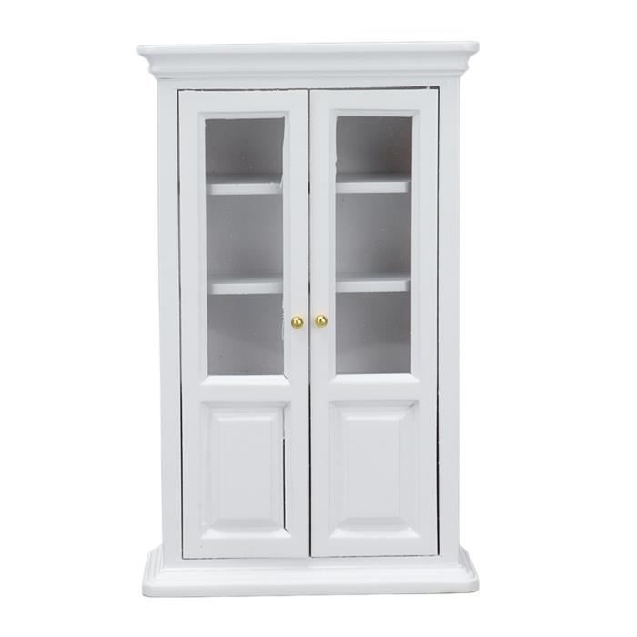 Odoria – Bibliothèque Miniature 1/12 – Bois – 9,3x2,8x15,5 Cm – Pour Maison De Poupée