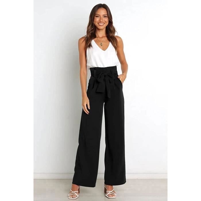 Pantalon fluide noir et blanc online