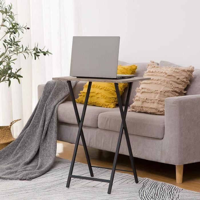 Table d’Appoint, Bouts de Canapé, Tables Pliables de Style Industriel ...