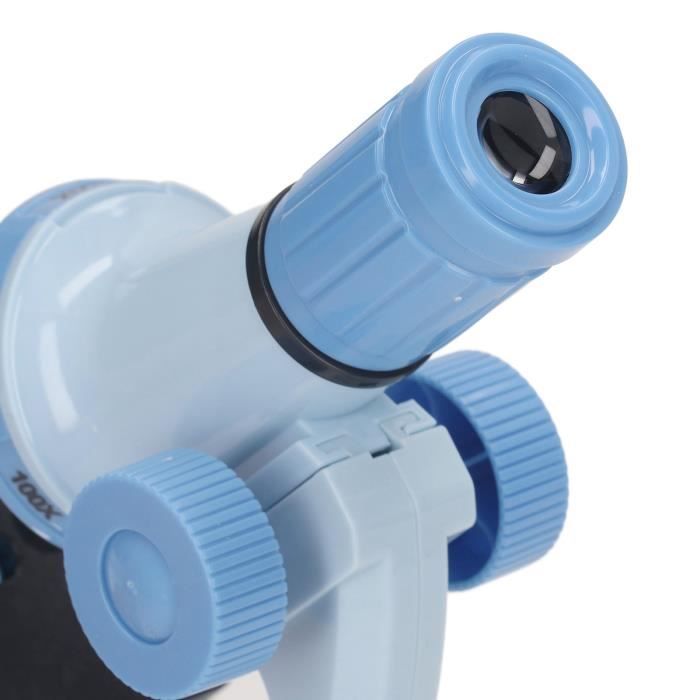 Microscope pour enfants - VGEBY - Kit scientifique avec échantillons, lame et couteau de