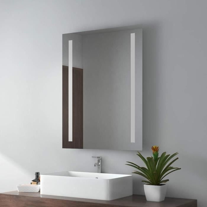Miroir Salle Bain LED Rond 80cm UNHO - Éclairage Blanc Froid/Chaud/Neutre -  Fonction anti-buée - Cdiscount Maison