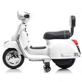 Scooter électrique pour enfant Vespa Classique PX150 Mini Blanc - ATAA CARS - Batterie 6v 4.5ah - 2 roues-2