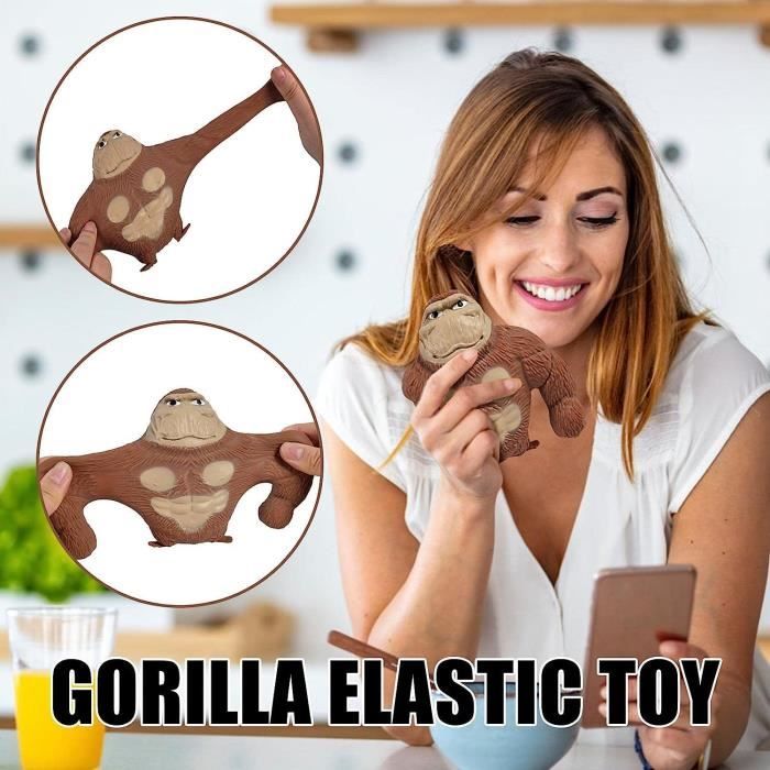 YJHWLF Gorilla Singe Gorilla Toys - Jouet anti-anxiété et anti-irritabilité - Jouet doux à presser - Convient pour les loisirs, le divertissement - Soulage le stress