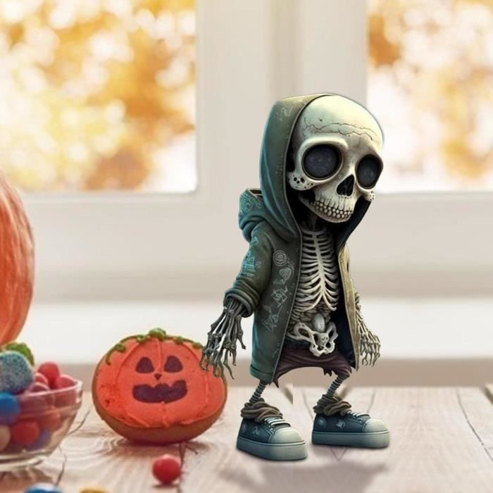 Tête de Mort à poser Halloween Décoration
