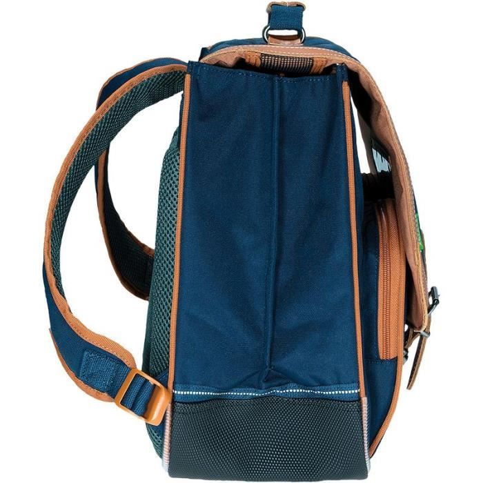 TANN S Cartable Les Signatures Camille Bleu Marine Bleu prune