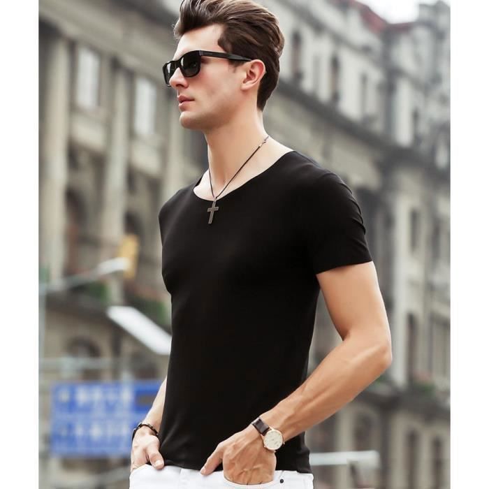 T-shirt homme col en V/ Patron de couture / Taille 5XL / Pas à pas/ Patron de t-shirt facile / Coupe classique/ Manches courtes / Téléchargement immédiat / PDF - France