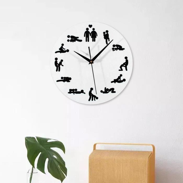 Horloge Murale Silencieuse Aolso 20cm - Mouvement Quartz, Design Minimaliste, Bois