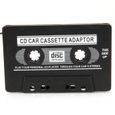 Adaptateur cassette autoradio : brancher lecteur MP3, CD, téléphone - jack 3.5 mm-3