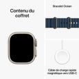 Apple Watch Ultra 2 GPS + Cellular- 49mm - Boîtier Titanium - Bracelet Blue Ocean Band-3