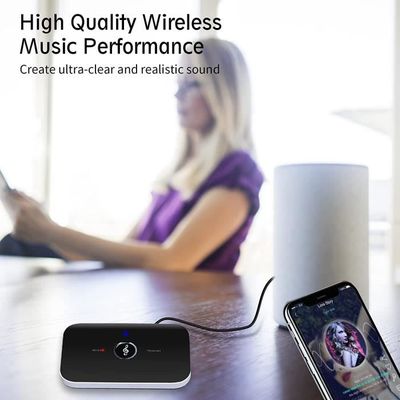 1Mii SafeFly Pro – Adaptateur Bluetooth 5.3 AptX Faible Latence – Émetteur/Récepteur 2-en-1 Pour TV, Avion, Voiture, Sport