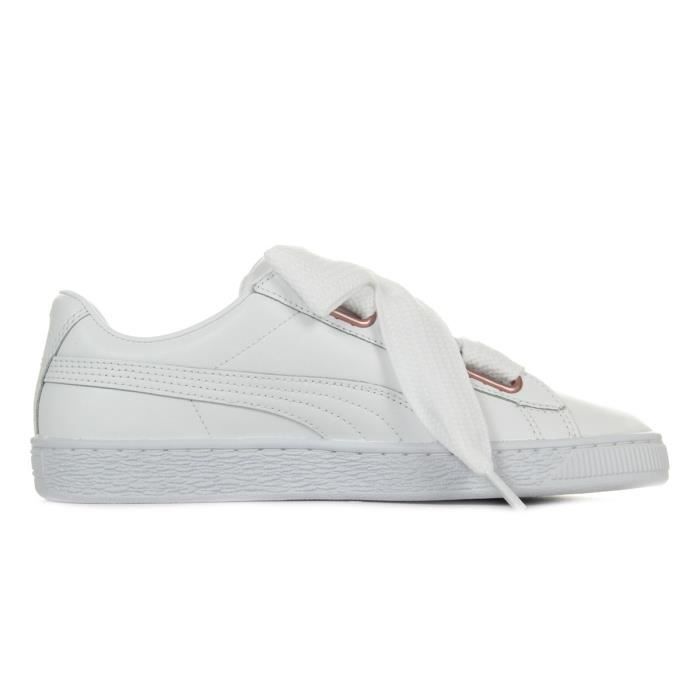 Puma basket heart leather wn's discount