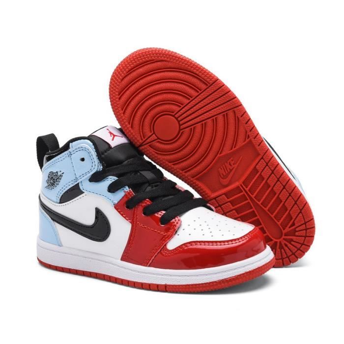 Basket rouge enfant jordan outlet
