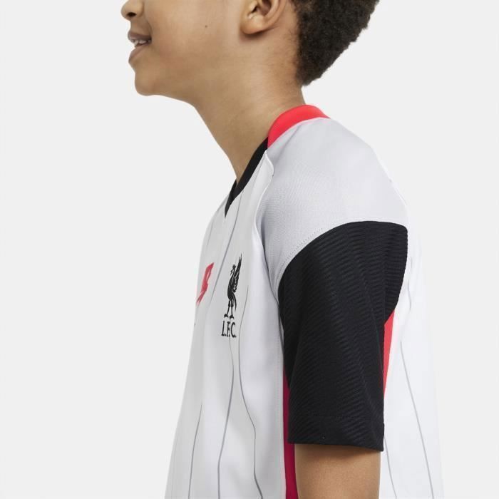 Maillot fourth enfant Liverpool 2020 21 blanc orange fluo gris