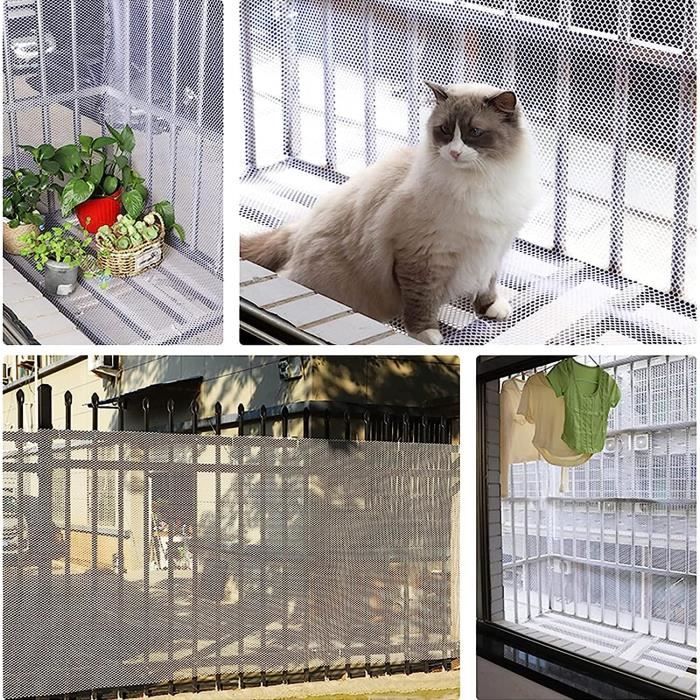 Fixer un filet de protection pour chat sur le balcon sans percer 