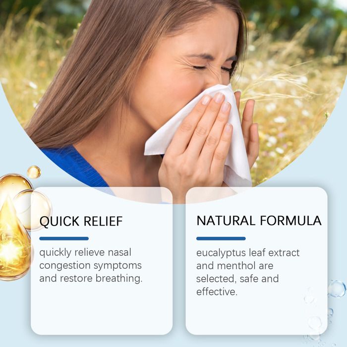Natural Recue Inhaler Herbal Relief Inhaler Daily Cleansing Nasal Discomfort Gentle ...