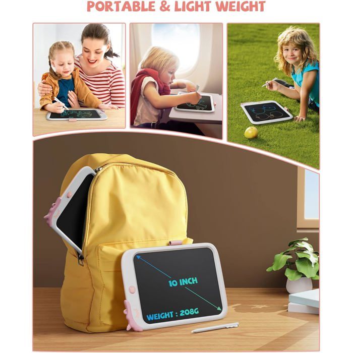TEKFUN LCD Tablette D'écriture 10 Pouces, Enfants Jeux Educatif, tekfun tablette